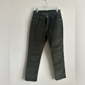 6397 corduroy pants - size 28 - olive green
